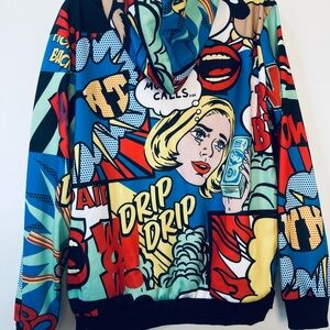 Colorful Pop Art Graphic Hoodie